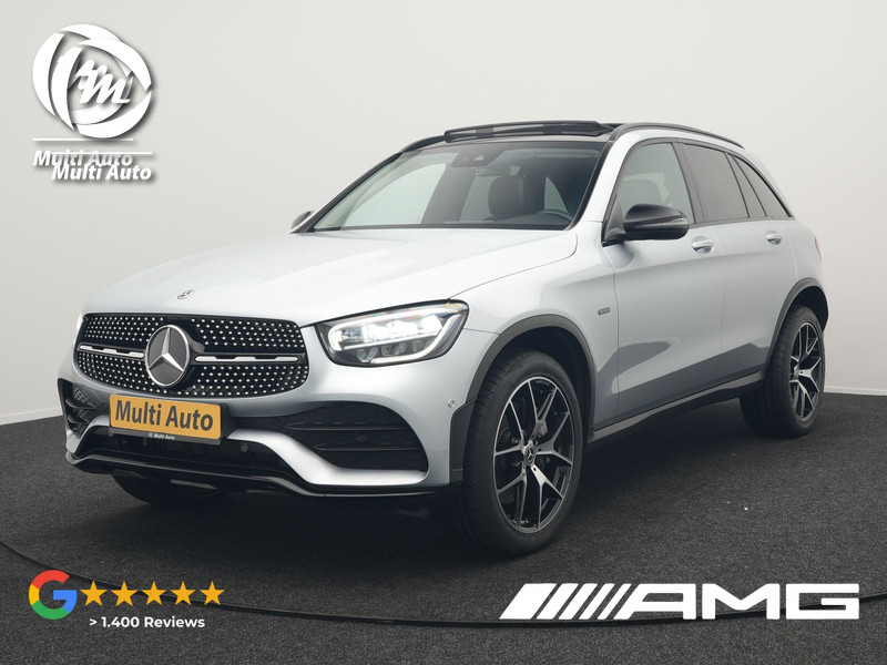 Mercedes-Benz GLC-Klasse 300e 4MATIC AMG Plug In Hybrid 320pk Dealer O.H PHEV | Panodak | Adaptive Cruise | Burmester Audio | Camera | 20"L.M | Lederen Sportstoelen Verwarmd | Apple Carplay | Blis | Sfeerverlichting | Navigatie | DAB |