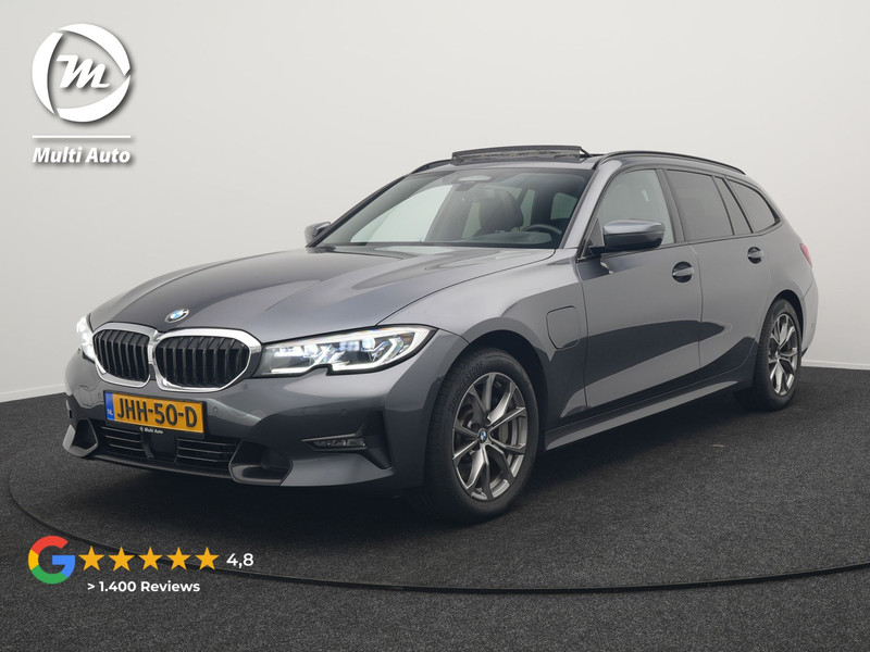 BMW 3-serie Touring 330e xDrive Sportline Plug In Hybrid 293pk Dealer O.H. PHEV | Panodak | Head Up | Adaptive Cruise | Laser LED | Harman & Kardon | Lederen Sportstoelen Memory & Verwarmd | Sfeerverlichting | Virtual | Navigatie |