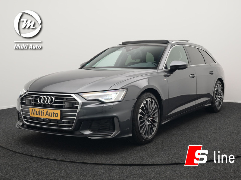 Audi A6 Avant 55 TFSI e Quattro S Line Plug In Hybrid 367pk PHEV | Panodak | Adaptive Cruise | Virtual | 19"L.M | Sportstoelen Verwarmd | 19"L.M  | Camera | Parkeerassistent |