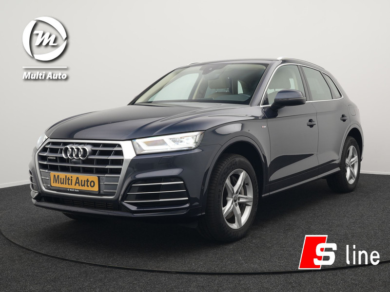 Audi Q5 50 TFSI e quattro S Line Plug In Hybrid 300pk Dealer O.H PHEV | 360 Camera  | Lederen Sportstoelen Memory & Verwarmd | Navigatie | Cruise Control | Keyless | DAB | Virtual |