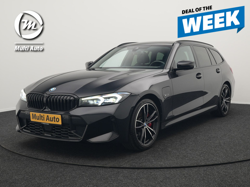 BMW 3-serie Touring 330e M Sport LCI Facelift Model Plug In Hybrid 292pk Dealer O.H PHEV | Widescreen Navi | Adaptive Cruise | Alcantara Sportstoelen Memory & Verwarmd | Camera | Sfeerverlichting | Apple Carplay | Blis | Keyless | DAB |