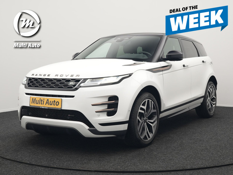 Land Rover Range Rover Evoque P300e AWD R-Dynamic HSE Plug in Hybrid 300pk Dealer O.H PHEV | Trekhaak Afneembaar | 360 Camera | Adaptive Cruise | Lederen Sportstoelen Memory & Verwarmd | Meridian Surround | Apple Carplay | Lane Assist | Keyless | Stuur Verwarmd | Blis | Naviga