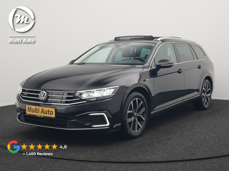 Volkswagen Passat Variant 1.4 TSI GTE Highline Plug In Hybrid 218pk Dealer O.H PHEV | Trekhaak Af Fabriek | Panodak | Adaptive Cruise | Camera | Alcantara Sportstoelen Massage & Verwarmd | Apple Carplay | Navigatie | Keyless | Virtual | DAB |