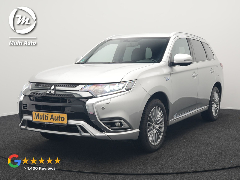 Mitsubishi Outlander 2.4 Intense+ Plug In Hybrid 225pk Dealer O.H PHEV | Trekhaak Af Fabriek | LED Koplampen | 360 Camera | Lederen Sportstoelen Verwarmd | Apple Carplay | Blis | Cruise Control | Navigatie | Keyless | DAB | 18" L.M |