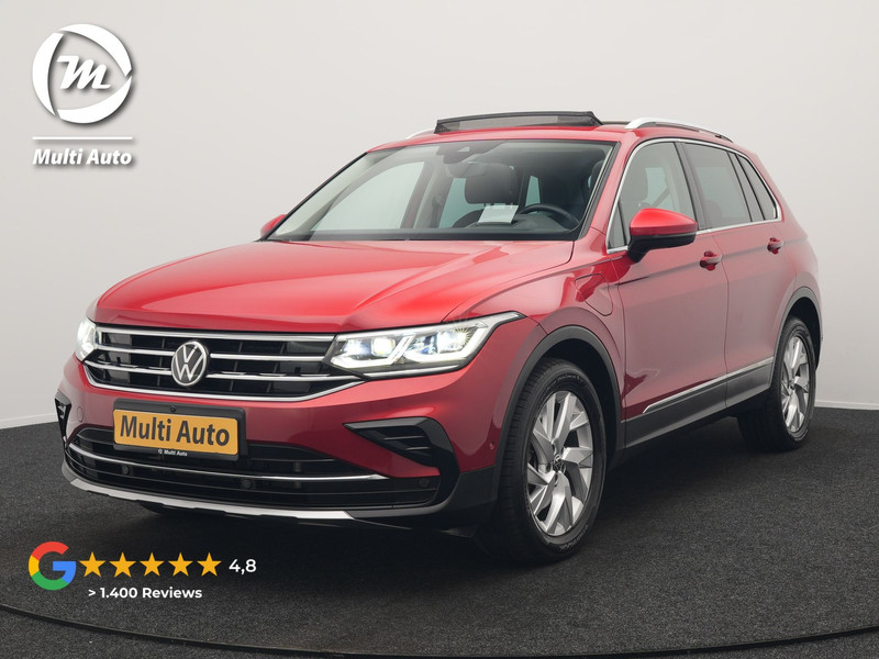 Volkswagen Tiguan 1.4 TSI eHybrid Elegance Plug In Hybrid 245pk Dealer O.H. PHEV | Trekhaak Af Fabriek | Panodak | Head Up | Adaptive Cruise | 360 Camera | Alcantara Stoelen Massage & Verwarmd | IQ Light | Sfeerverlichting | Stuur Verwarmd | Apple Carplay |