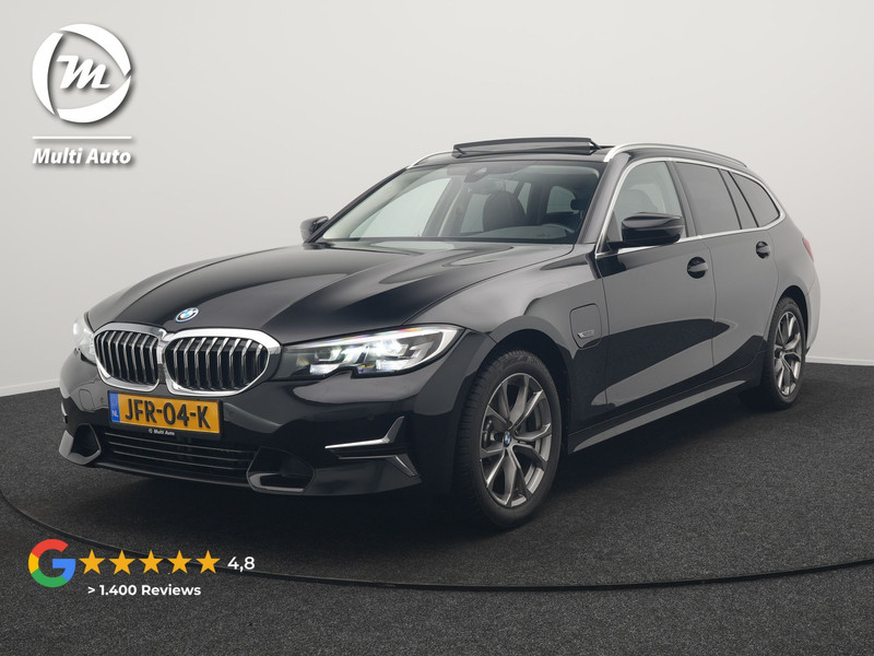 BMW 3-serie Touring 320e Sportline  Plug In Hybrid 204pk Dealer O.H PHEV | Panodak | Lederen Sportstoelen Verwarmd | Apple Carplay | Sfeerverlichting | Navi Full Map | DAB |
