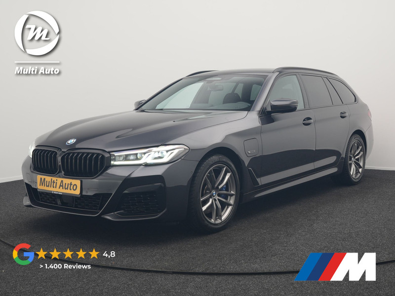 BMW 5-serie Touring 520e M Sport Plug In Hybrid 204pk Dealer O.H PHEV | Trekhaak af Fabriek | Adaptive Cruise | Alcantara Sportstoelen Verwarmd | Camera | Navi Pro | Sfeerverlichting | Apple Carplay |
