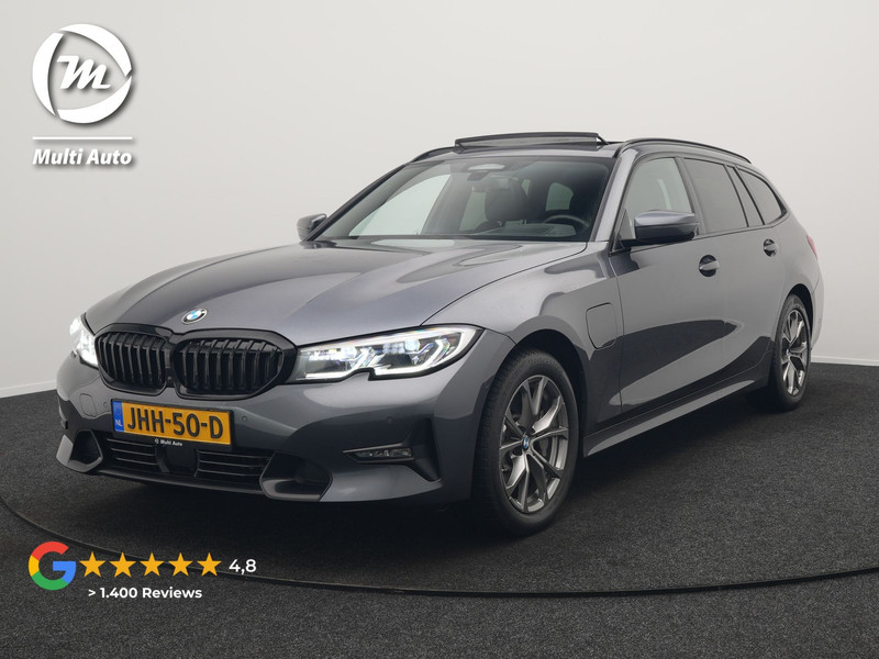 BMW 3-serie Touring 330e xDrive Sportline Plug In Hybrid 293pk Dealer O.H. PHEV | Panodak | Head Up | Adaptive Cruise | Laser LED | Harman & Kardon | Lederen M-Sportstoelen Memory & Verwarmd | Sfeerverlichting | Virtual | Navigatie |