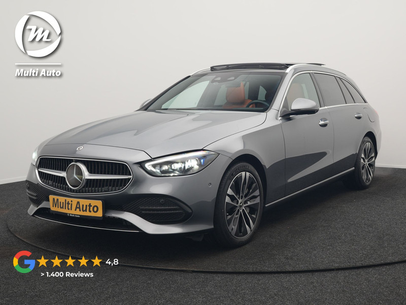 Mercedes-Benz C-klasse Estate 300 e Avantgarde Plug In Hybrid 313pk Dealer O.H PHEV | Panodak | Adaptive Cruise | 360 Camera | Digital Light | Lederen Sportstoelen Verwarmd | Keyless | Navigatie | Virtual | DAB+ | 18" L.M |