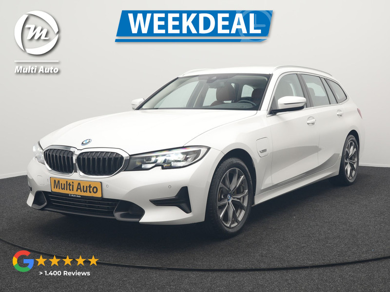 BMW 3-serie Touring 320e Sportline Plug In Hybrid 204pk Dealer O.H PHEV | Lederen Sportstoelen Verwarmd | Sfeerverlichting | Apple Carplay | Navigatie | Cruise Control | Virtual | DAB |