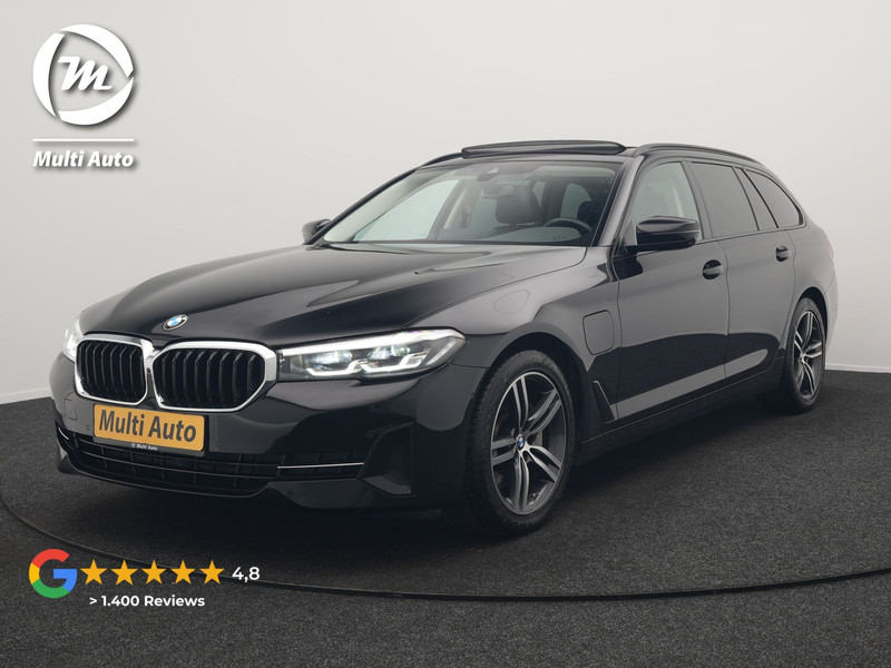 BMW 5-serie Touring 530e Executive Plug In Hybrid 293pk Dealer O.H. PHEV | Panodak | 360 Camera | Lederen Sportstoelen Verwarmd | Sfeerverlichting | Apple Carplay | Navigatie | Virtual | DAB |