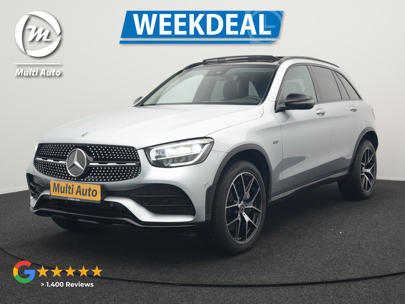 Mercedes-Benz GLC-Klasse 300e 4MATIC AMG Plug In Hybrid 320pk Dealer O.H PHEV | Panodak | Adaptive Cruise | Burmester Audio | Camera | 20"L.M | Lederen Sportstoelen Verwarmd | Apple Carplay | Blis | Sfeerverlichting | Navigatie | DAB |