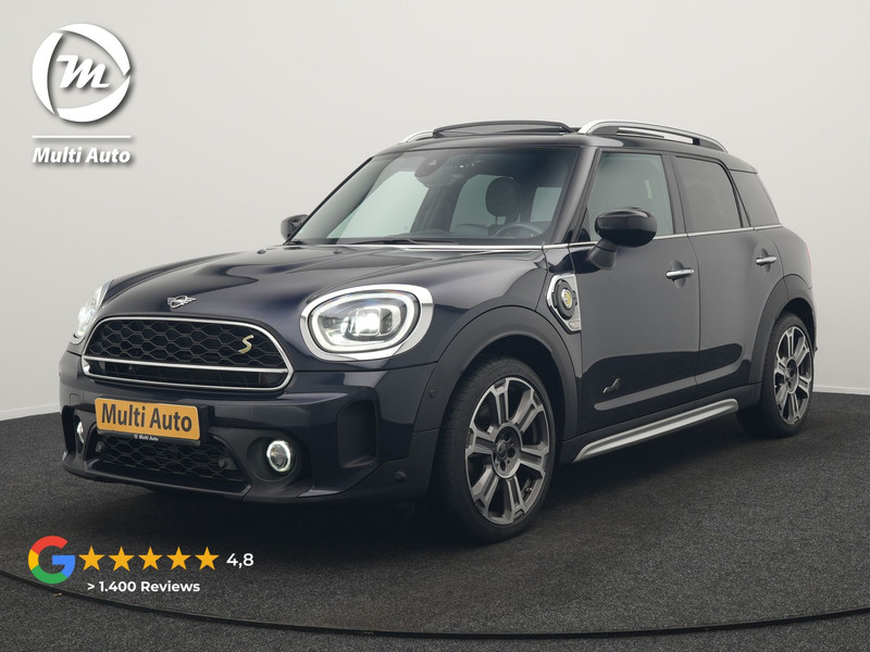 MINI Mini Countryman 1.5 Cooper S E ALL4 MINI Yours Plug In Hybrid 220pk Dealer O.H PHEV | Panodak | Adaptive Cruise | Head Up | Lederen Sportstoelen Verwarmd | 19"L.M | Camera | Sfeerverlichting | Keyless | Apple Carplay |