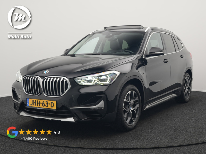 BMW X1 xDrive25e Sportline Plug In Hybrid 221pk Dealer O.H. PHEV | Trekhaak Afn. | Panodak | Head Up | Lederen Sportstoelen Verwarmd | LED Koplampen | Sfeerverlichting | Navigatie | Cruise Control | DAB |