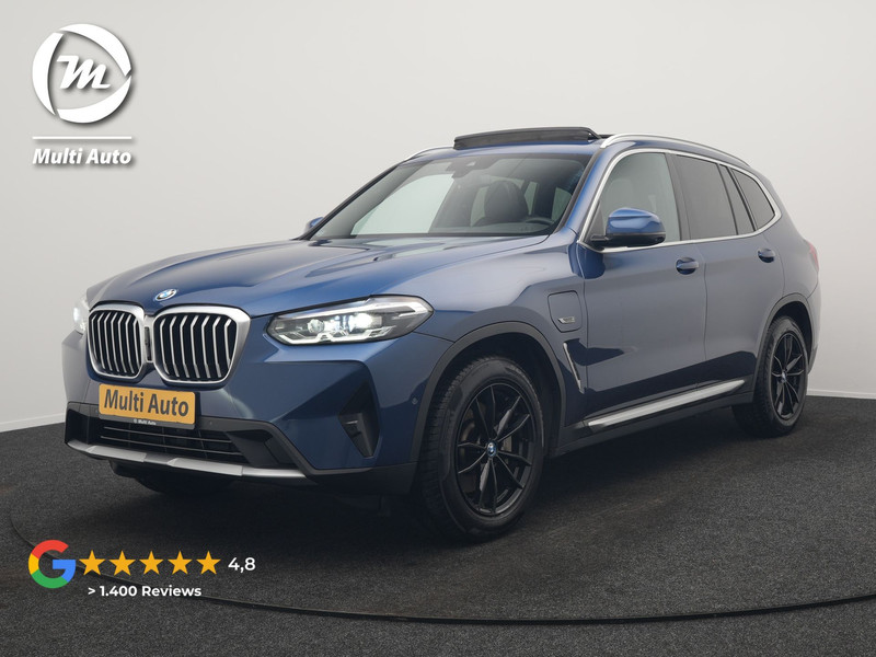 BMW X3 xDrive30e Business Edition Plus Plug In Hybrid 293pk FACELIFT Dealer O.H. PHEV | Trekhaak Af Fabriek | Panodak | 360 Camera | Lederen Sportstoelen Memory & Verwarmd | Sfeerverlichting | Apple Carplay | Keyless | Virtual | Navigatie | DAB | Cruise Control |