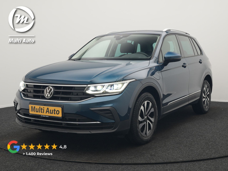 Volkswagen Tiguan 1.4 eHybrid Active Plug In Hybrid 245pk Dealer O.H. PHEV | Adaptive Cruise | 360 Camera | IQ Light | Voorstoelen & Stuur Verwarmd | Sfeerverlichting | Apple Carplay | Virtual | Keyless | Blis | Navigatie | DAB |