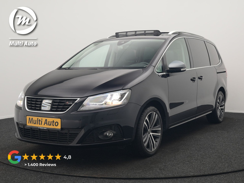 Seat Alhambra 1.4 TSI FR Business Intense 7 Persoons 150pk Dealer O.H. | Trekhaak Af Fabriek | Panodak | Adaptive Cruise | Camera | Apple Carplay | Alcantara Sportstoelen Verwarmd | Keyless | Blis | Navigatie | DAB |
