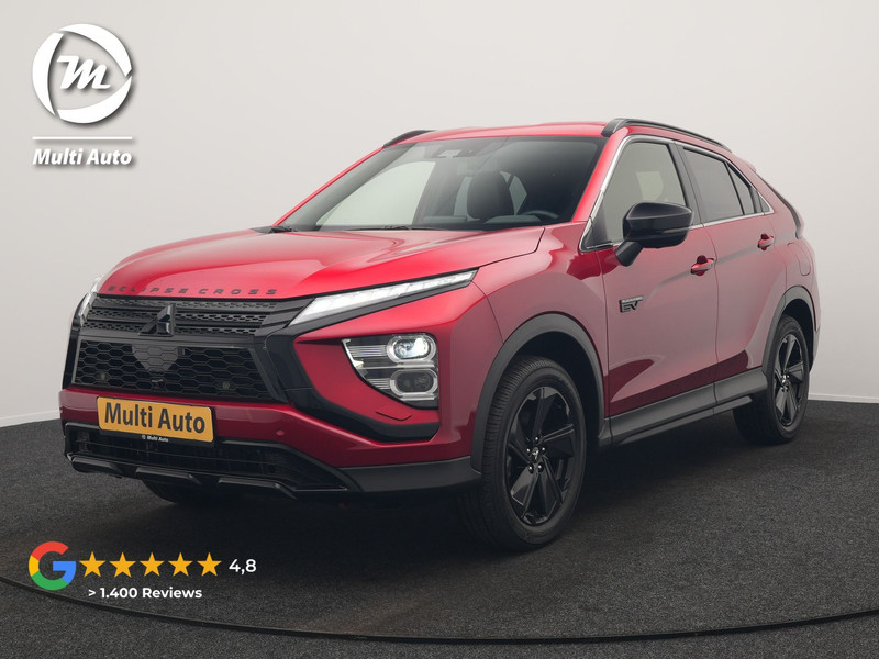 Mitsubishi Eclipse Cross 2.4 Black Edition Plug In Hybrid 188pk Dealer O.H. PHEV | Trekhaak | Adaptive Cruise | 360 Camera | Alcantara Sportstoelen & Stuur Verwarmd | Keyless | Blis | Navigatie Via TomTom | Apple Carplay | DAB |