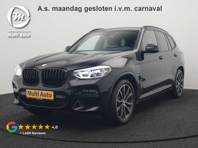 BMW X3 xDrive30e M Sport Plug In Hybrid 293pk Dealer O.H PHEV | Trekhaak Af Fabriek | 360 Camera | Head Up | Adaptive LED |  Lederen Sportstoelen & Sportstuur Verwarmd | Keyless | Apple Carplay | Navigatie | Cruise Control | Virtual | DAB | 20" L.M