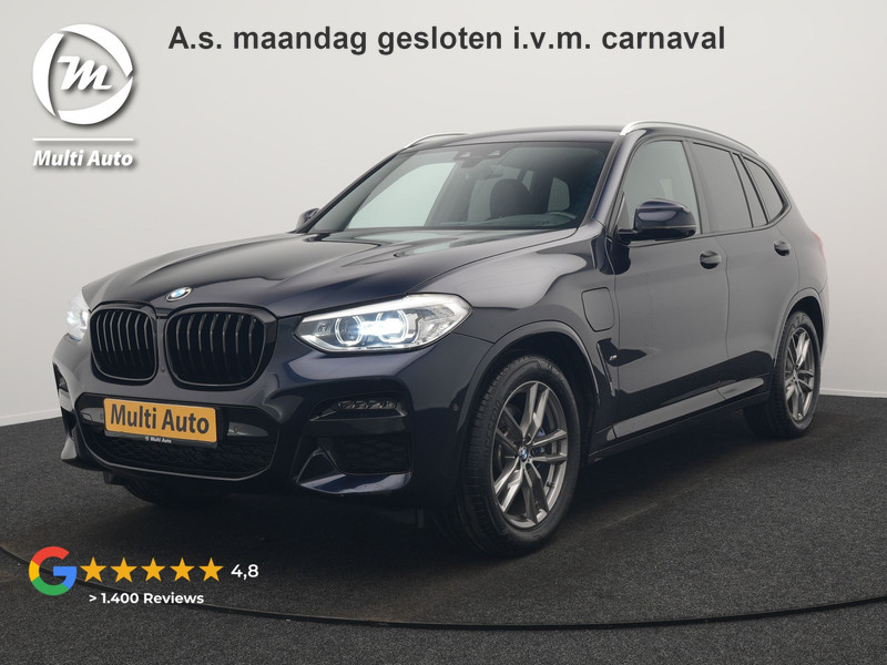 BMW X3 xDrive30e M Sport Plug In Hybrid 293pk Dealer O.H. PHEV | Head Up | 360 Camera | Lederen Sportstoelen Verwarmd | Sfeerverlichting | Keyless | Blis | Virtual | Navigatie | DAB | Cruise Control | Carbon Schwarz Metallic |