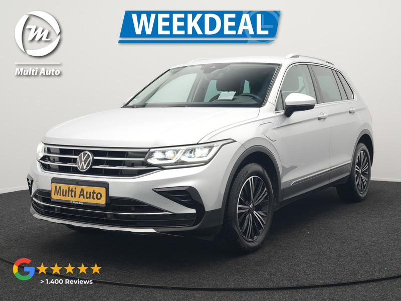 Volkswagen Tiguan 1.4 TSI eHybrid Elegance Plug In Hybrid 245pk Dealer O.H PHEV | Adaptive Cruise | Head Up | IQ Light | 360 Camera | Alcantara Sportstoelen Massage & Verwarmd | Sfeerverlichting | Keyless | Stuur Verwarmd | Apple Carplay | Navigatie | DAB |