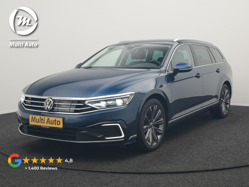 Volkswagen Passat Variant GTE Business Plug in Hybrid 218pk Dealer O.H PHEV | Trekhaak af Fabriek | Adaptive Cruise | Alcantara Sportstoelen Memory & Massage  | Virtual | Parkassist & Camera | 18"L.M | Matrix LED | Keyless |