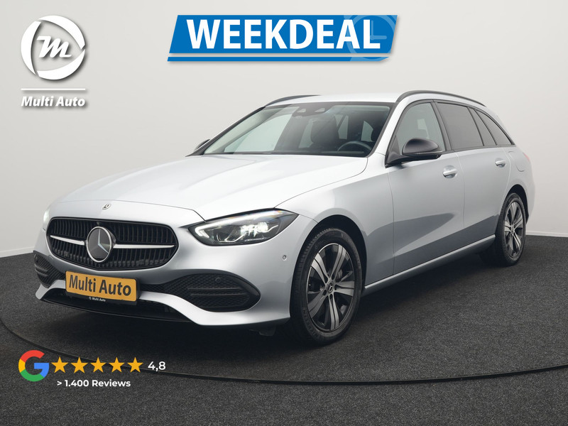 Mercedes-Benz C-klasse Estate 300 e Avantgarde Plug In Hybrid 313pk Dealer O.H. PHEV | Adaptive Cruise | 360 Camera | Lederen Sportstoelen Verwarmd | Night Pakket | Apple Carplay | Sfeerverlichting | Blis | Navigatie | DAB |