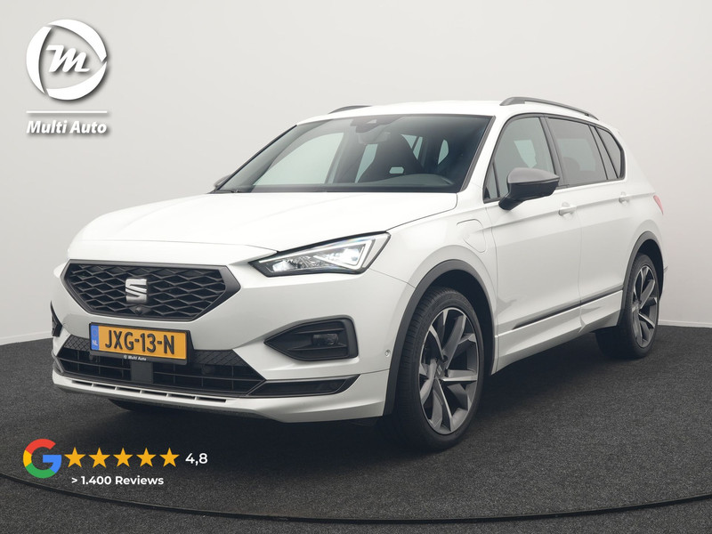 Seat Tarraco 1.4 TSI e-Hybrid FR Plug In Hybrid 245pk Dealer O.H. PHEV | Trekhaak Af Fabriek | Adaptive Cruise | 360 Camera | Alcantara Sportstoelen Memory & Verwarmd | Sfeerverlichting | Stuur Verwarmd | Keyless | Apple Carplay | Navigatie | DAB |