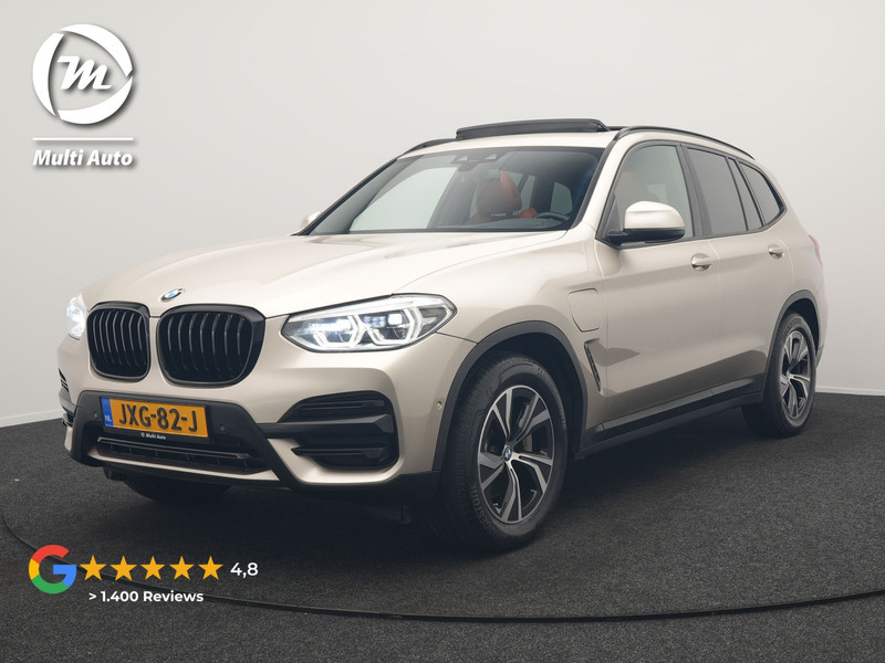 BMW X3 xDrive30e High Executive Plug In Hybrid 293pk PHEV | Panodak | Head Up | Camera | Lederen Sportstoelen & Stuur Verwarmd | Sfeerverlichting | Adaptive LED | Hifi Audio | Blis | Keyless | Navigatie | DAB |