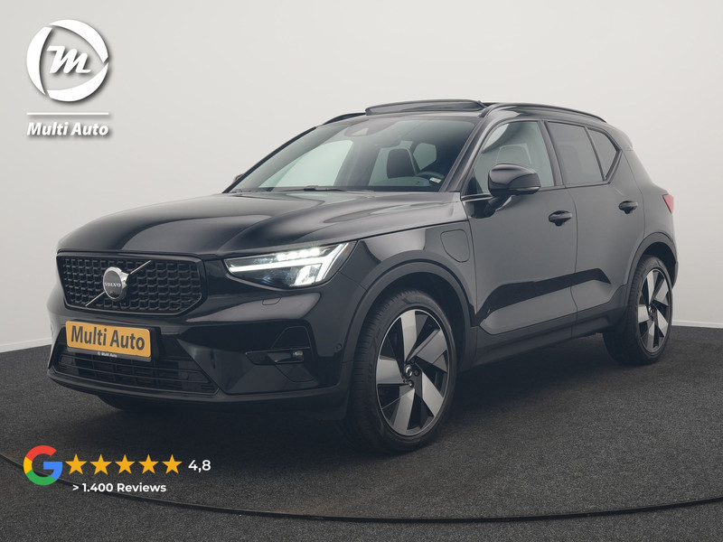 Volvo XC40 T5 Plug-in hybrid Ultimate Dark 262pk Dealer O.H PHEV | Panodak | Trekhaak af Fabriek | Adaptive Cruise | Alcantara Sportstoelen Memory | 360 Camera | Keyless | BLIS | 20"L.M | Pilot Assist | Apple Carplay |