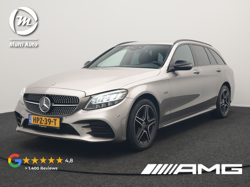 Mercedes-Benz C-klasse Estate 300 e Business Solution AMG Plug In Hybrid 320pk PHEV | Trekhaak af Fabriek | Adaptive Cruise | Alcantara Sportstoelen Verwarmd | Apple Carplay | Camera | BLIS | 18"L.M |