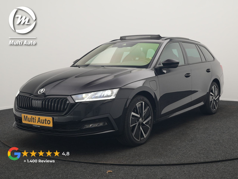 Škoda Octavia Combi 1.4 TSI iV Sportline Business Plug In Hybrid 204pk Dealer O.H. PHEV | Panodak | Sportstoelen Memory & Verwarmd | Matrix LED | Sfeerverlichting | Apple Carplay | Keyless | Blis | Cruise Control | Navigatie | DAB |