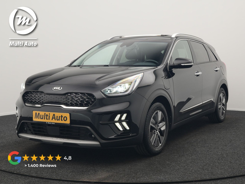 Kia Niro 1.6 GDi ExecutiveLine Plug In Hybrid 141pk Dealer O.H. PHEV | Trekhaak Af Fabriek | Schuifdak | Adaptive Cruise | JBL Sound | Lederen Sportstoelen Memory & Ventilatie | Camera | Stoelen & Stuur Verwarmd | Keyless | Apple Carplay | Blis | DAB |