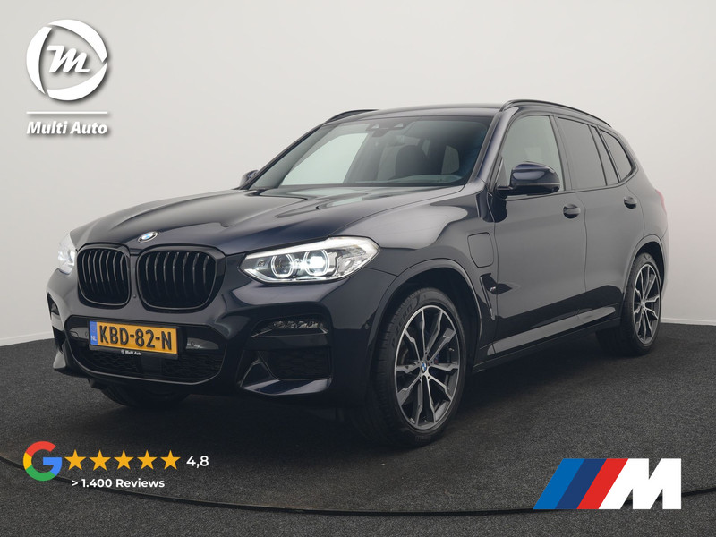 BMW X3 xDrive30e M Sport Plug In Hybrid 293pk Dealer O.H. PHEV | Adaptive Cruise | Head Up | 360 Camera | Harman / Kardon | Adaptief Onderstel | Lederen Sportstoelen Memory & Verwarmd | Sfeerverlichting | M Sportstuur Stuur Verwarmd | Keyless |