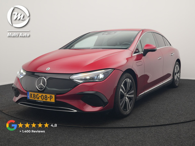Mercedes-Benz EQE 350 Advantage 89 kWh 293pk Dealer O.H. | Adaptive Cruise | Luchtvering | Burmester Audio | Digital Light | 360 Camera | Lederen Sportstoelen Memory & Verwarmd | Sfeerverlichting | Keyless | Apple Carplay | Virtual | Navigatie |