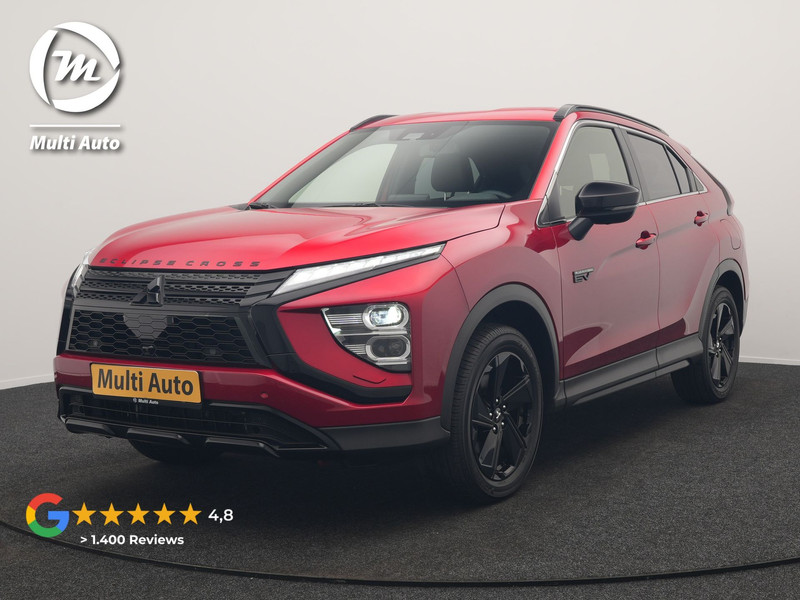 Mitsubishi Eclipse Cross 2.4 Black Edition Plug In Hybrid 188pk Dealer O.H. PHEV | Trekhaak Afn. | Adaptive Cruise | 360 Camera | Alcantara Sportstoelen & Stuur Verwarmd | Apple Carplay | Keyless | Blis | Navigatie | DAB |