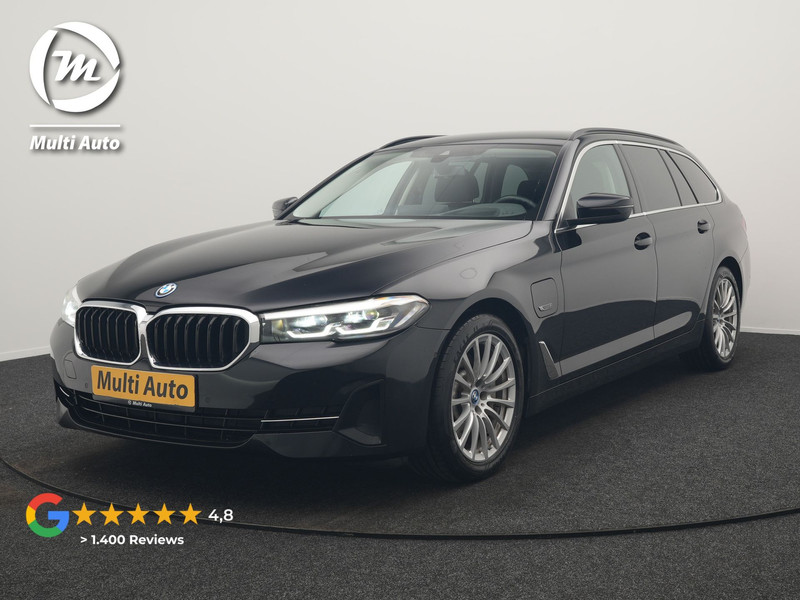 BMW 5-serie Touring 520e Business Edition Plus PHEV 204pk Dealer O.H. | Head Up | Camera | Lederen Comfortstoelen Memory & Ventilatie | Apple Carplay | Blis | Virtual | Stoelverwarming | Navigatie | DAB | Plug In Hybrid |