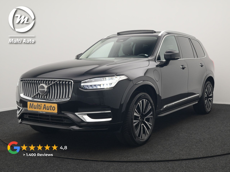 Volvo XC90 T8 Recharge AWD Plus Bright LONG RANGE 7 Persoons PHEV 456pk Dealer O.H | Trekhaak Af Fabriek | Panodak | Adaptive Cruise | Camera | Lederen Sportstoelen Memory & Verwarmd | Pilot Assist | Blis | Keyless | Apple Carplay | Navigatie | Virtual | DAB | Plug In Hybri
