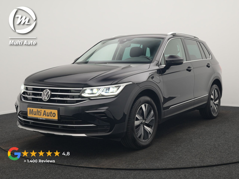 Volkswagen Tiguan 1.4 TSI eHybrid Elegance PHEV 245pk Dealer O.H | Panodak | Adaptive Cruise | 360 Camera | IQ Light | Alcantara Comforstoelen Massage & Verwarmd | Keyless | Apple Carplay | IQ Drive | Navigatie | Virtual | DAB | 18"L.M |