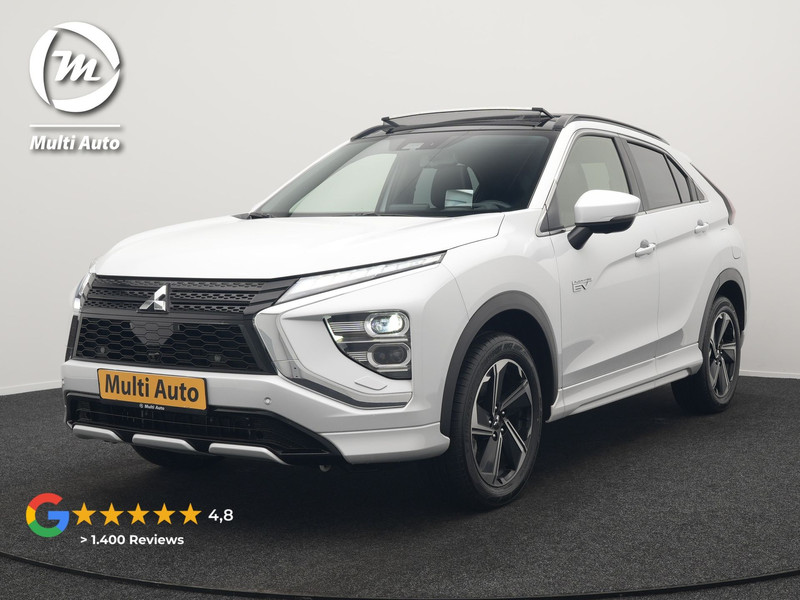 Mitsubishi Eclipse Cross 2.4 Instyle PHEV 188pk Dealer O.H. | Trekhaak Afn. | Panodak | Head Up | Adaptive Cruise | 360 Camera | Lederen Sportstoelen & Stuur Verwarmd | Apple Carplay | Keyless | Blis | Navigatie TomTom | Plug