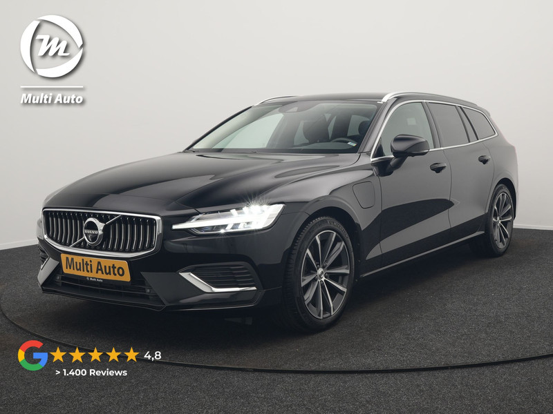 Volvo V60 T6 AWD  LONG RANGE PHEV 350pk Dealer O.H. | Adaptive Cruise | 360 Camera | Voorstoelen & Stuur Verwarmd | Apple Carplay | Keyless | Navigatie | Virtual | DAB | Plug In Hybrid