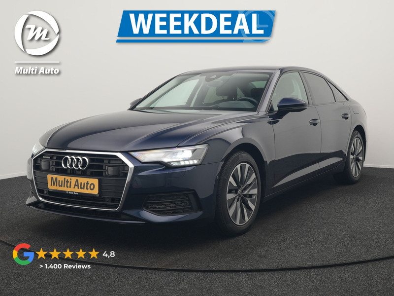 Audi A6 Limousine 50 TFSI e Quattro Proline PHEV 300pk Dealer O.H | Trekhaak af Fabriek | Adaptive Cruise | Lederen Comfortzetels Memory | Head Up | Camera | Park Assist | BLIS | Apple Carplay |  Plug In Hybrid