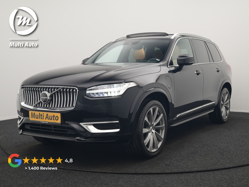 Volvo XC90 T8 Twin Engine AWD Inscription 7 Persoons PHEV 394pk Dealer O.H. | Panodak | Adaptive Cruise | Luxe Lederen Sportstoelen Memory & Verwarmd | 360 Camera | Head Up | Harman Kardon | Apple Carplay | Blis | Virtual | Navigatie | 21"L.M | Plug In Hybrid