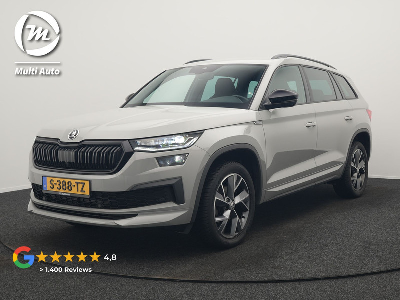 Škoda Kodiaq 1.5 TSI Sportline Business 150pk DSG | Trekhaak Af Fabriek | Adaptive Cruise | Camera | Alcantara Sportstoelen Memory & Verwarmd | Keyless | Sfeerverlichting | Apple Carplay | Virtual | Navigatie | DAB |