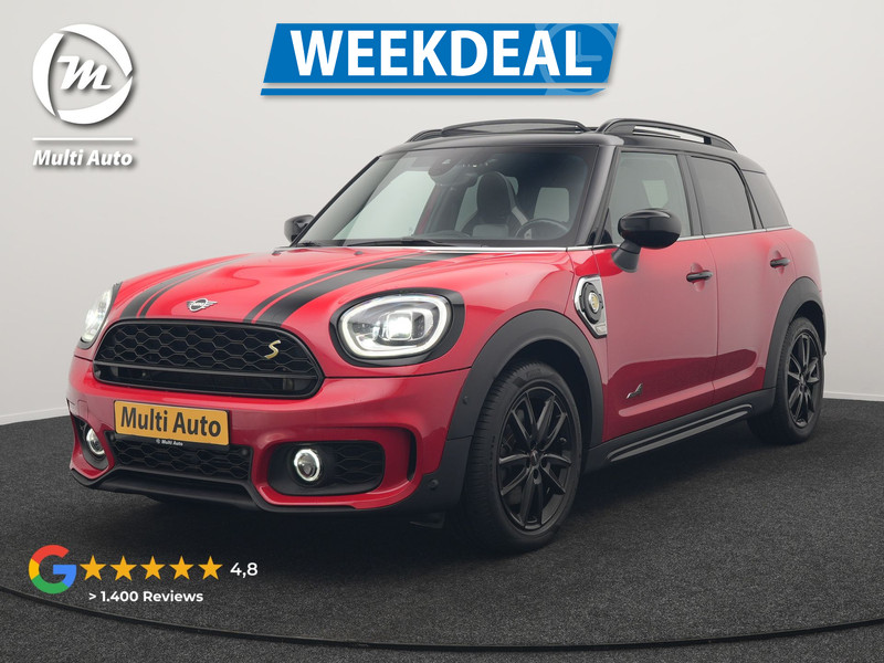 MINI Countryman 2.0 Cooper S E ALL4 JCW PHEV 220pk Dealer O.H | Panodak | JCW Alcantara Sportstoelen Verwarmd | Head Up | Camera | Apple Carplay | Sfeerverlichting | Keyless | Virtual | Navigatie | DAB | Plug In Hybrid