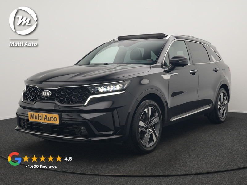 Kia Sorento 1.6 T-GDI 4WD ExecutiveLine PHEV 265pk Dealer O.H. | Trekhaak Afn. | Panodak | Adaptive Cruise | Head Up | Luxe Lederen Comfortzetels Memory & Ventilatie | 360 Camera | Bose Sound | Stoelen & Stuur Verwarmd | Blis | Keyless | Plug In Hybrid