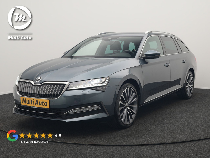 Škoda Superb Combi 1.4 TSI iV Laurin & Klement PHEV 218pk Dealer O.H. | Adaptive Cruise | 360 Camera | Canton Audio | Lederen Comfortzetels Memory & Massage & Ventilatie | Sfeerverlichting | Stoelen & Stuur Verwarmd | Apple Carplay | Blis | Keyless | Plug In Hybrid
