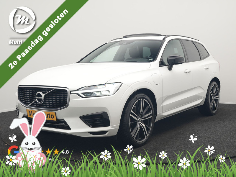 Volvo XC60 Recharge T8 AWD R-Design PHEV 391pk Dealer O.H. | Panodak | Luchtvering | Head Up | Camera | Harman & Kardon | Sportstoelen Memory & Verwarmd | 21"L.M | Apple Carplay | Keyless | Blis | Virtual | Navigatie | DAB | Plug In Hybrid