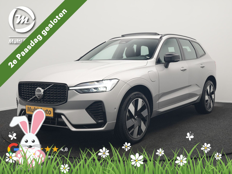 Volvo XC60 T6 AWD Plus Dark LONG RANGE PHEV 350pk Dealer O.H | Panodak | Adaptive Cruise | 360 Camera | Lederen Sportstoelen Memory & Verwarmd | Keyless | Apple Carplay | Pilot Assist | Blis | Virtual | Google Maps | DAB | Plug In Hybrid