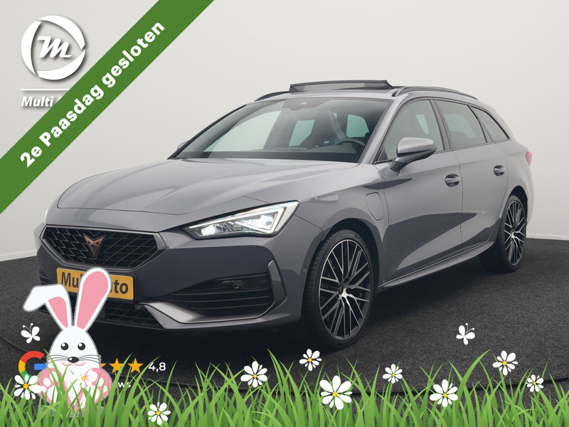 CUPRA Leon Sportstourer 1.4 e-Hybrid VZ Copper Edition Plug In Hybrid 245pk Dealer O.H PHEV | Panodak | Adaptive Cruise | Sportstoelen Memory & Verwarmd | Sfeerverlichting | Apple Carplay | Blis | Keyless | Stuur Verwarmd | Navigatie | Virtual | DAB |
